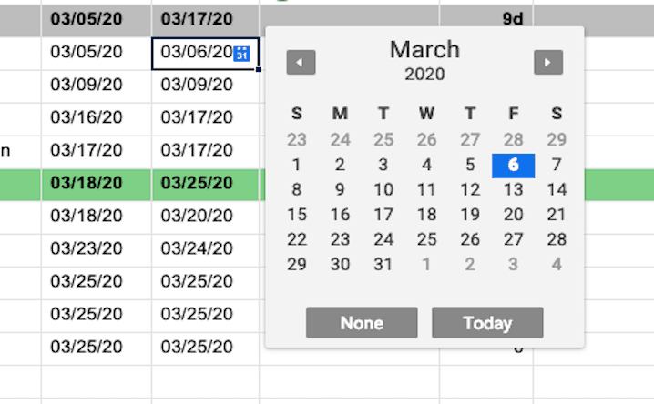 Select Key Dates