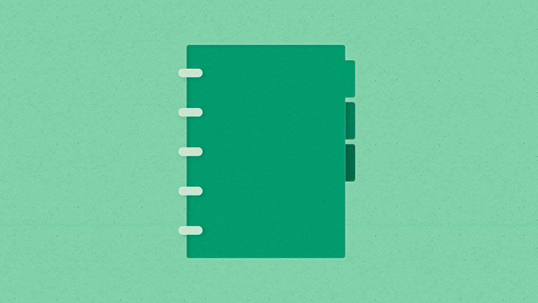 Illustration of a notebook