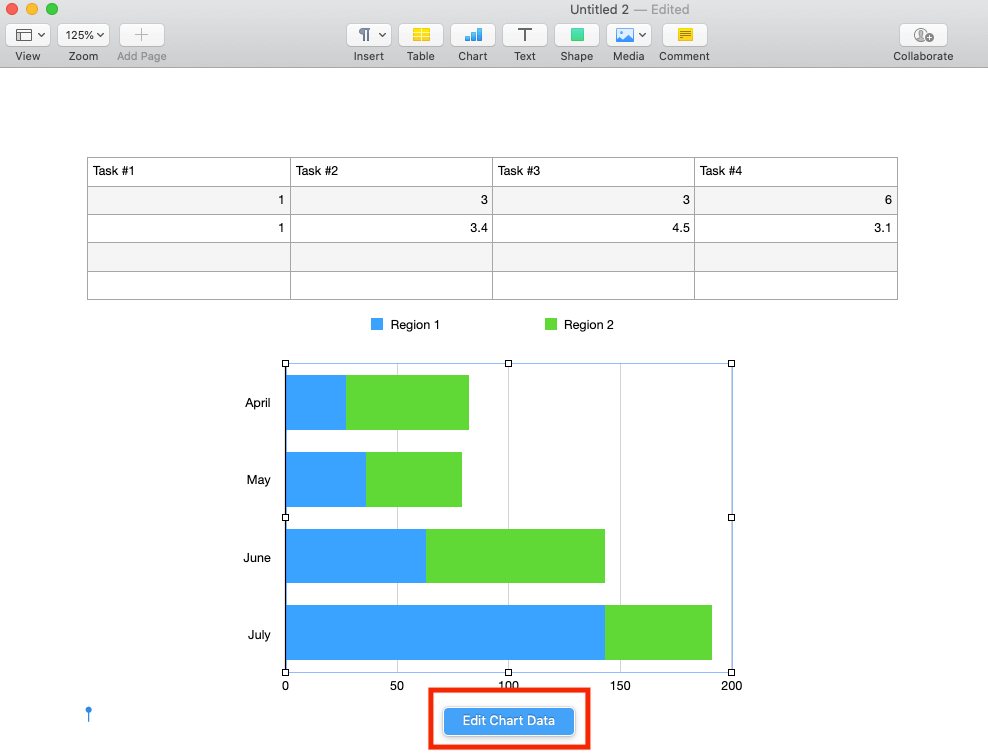 Edit Chart Data