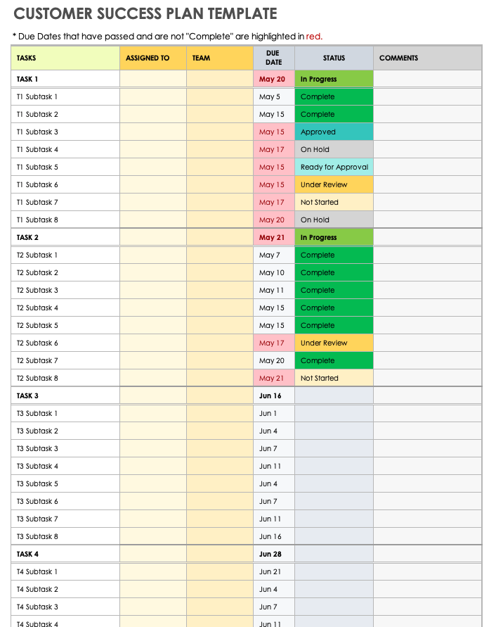 Customer Success Plan Template