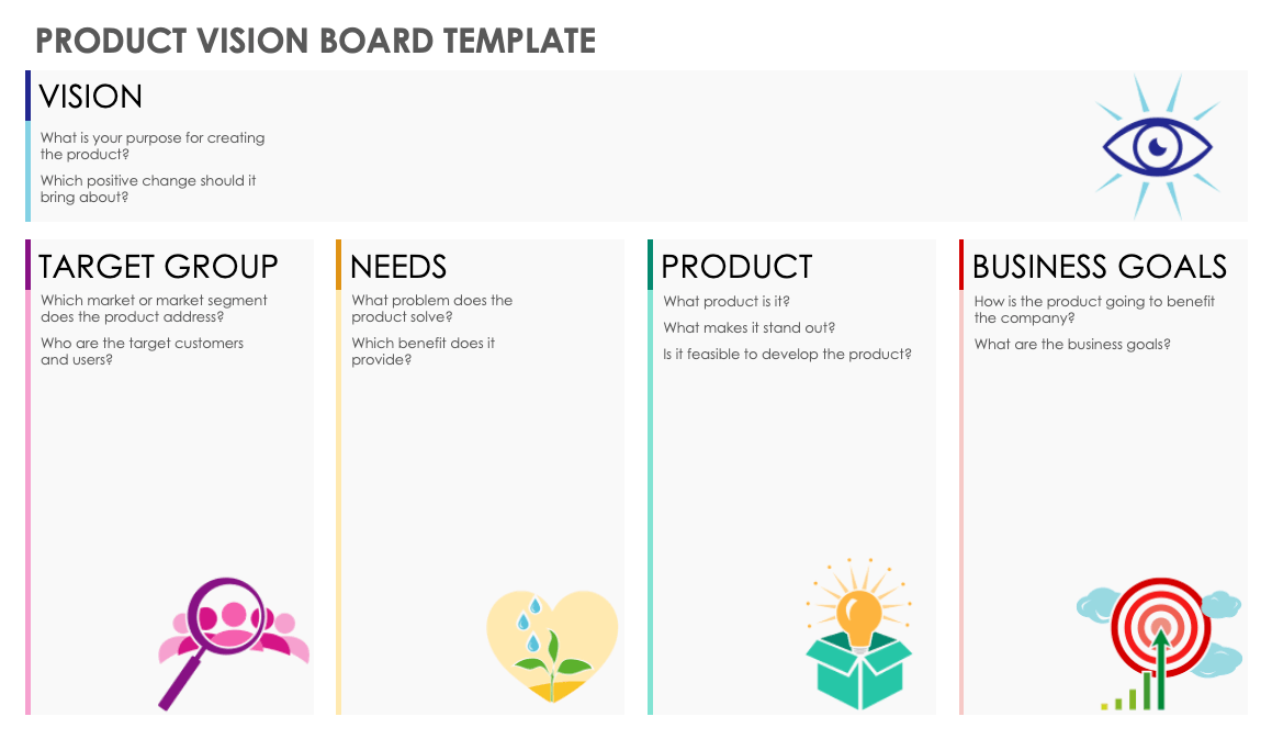 Product Vision Board Template