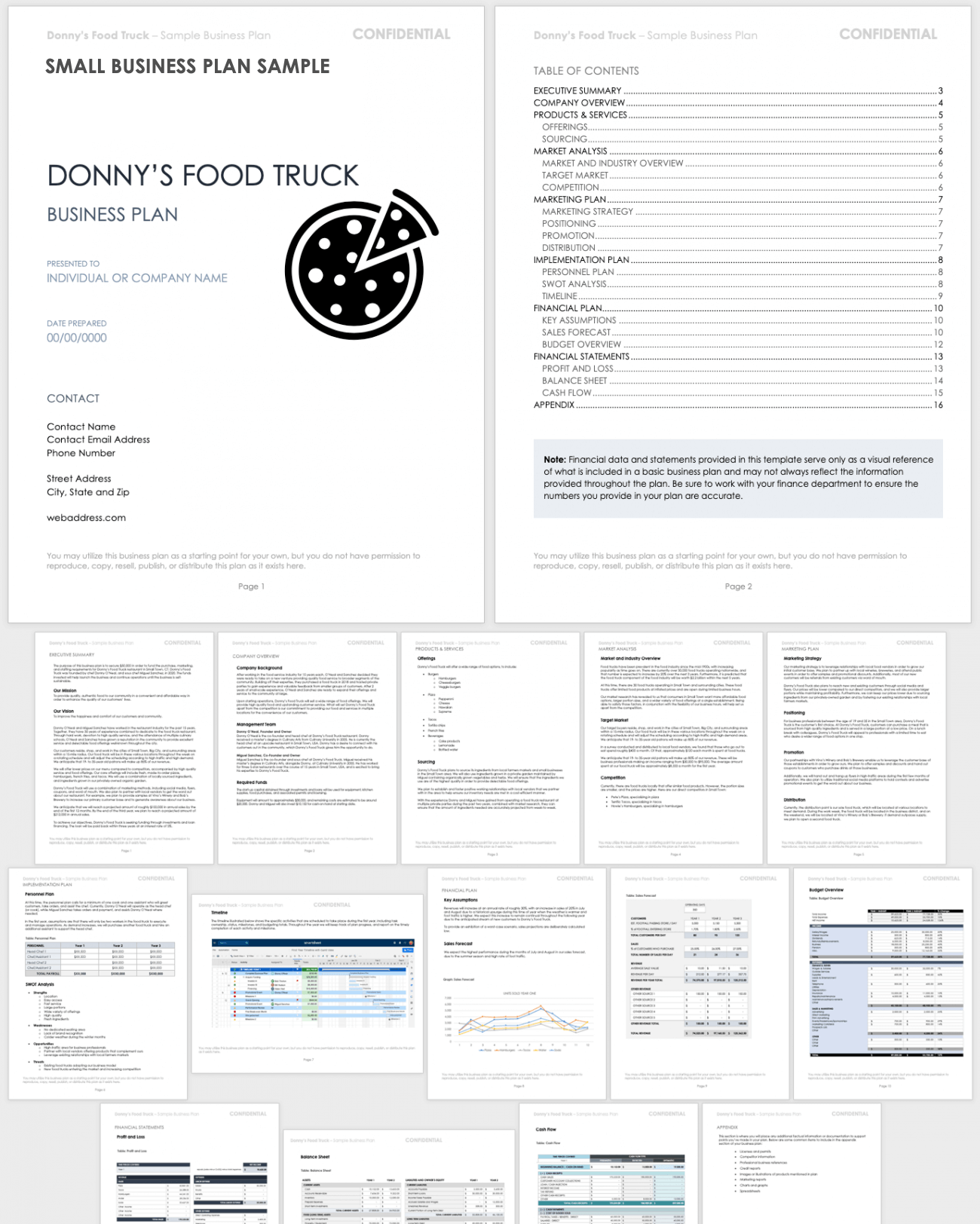 Small Business Plan Sample Template