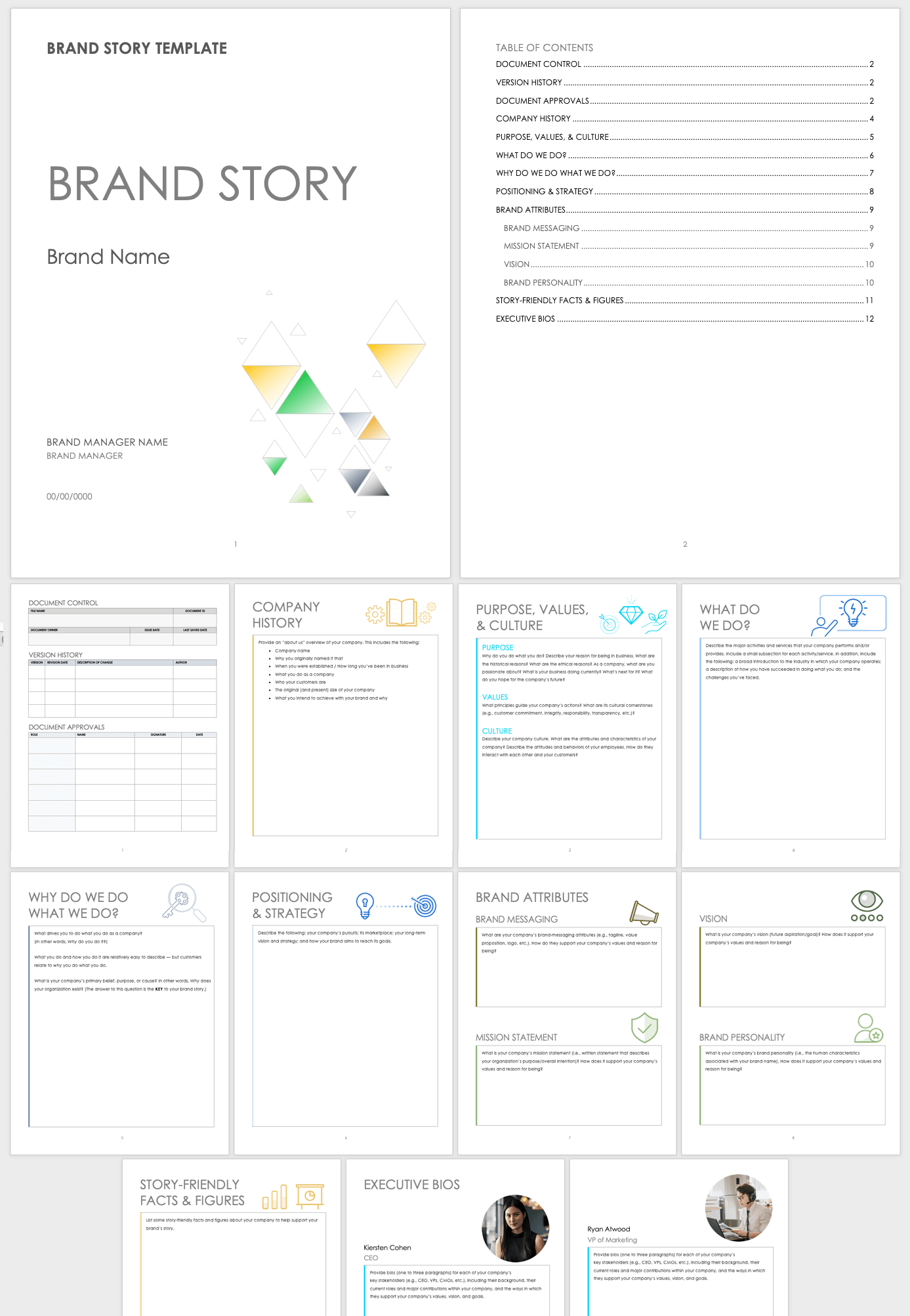 Brand Story Template