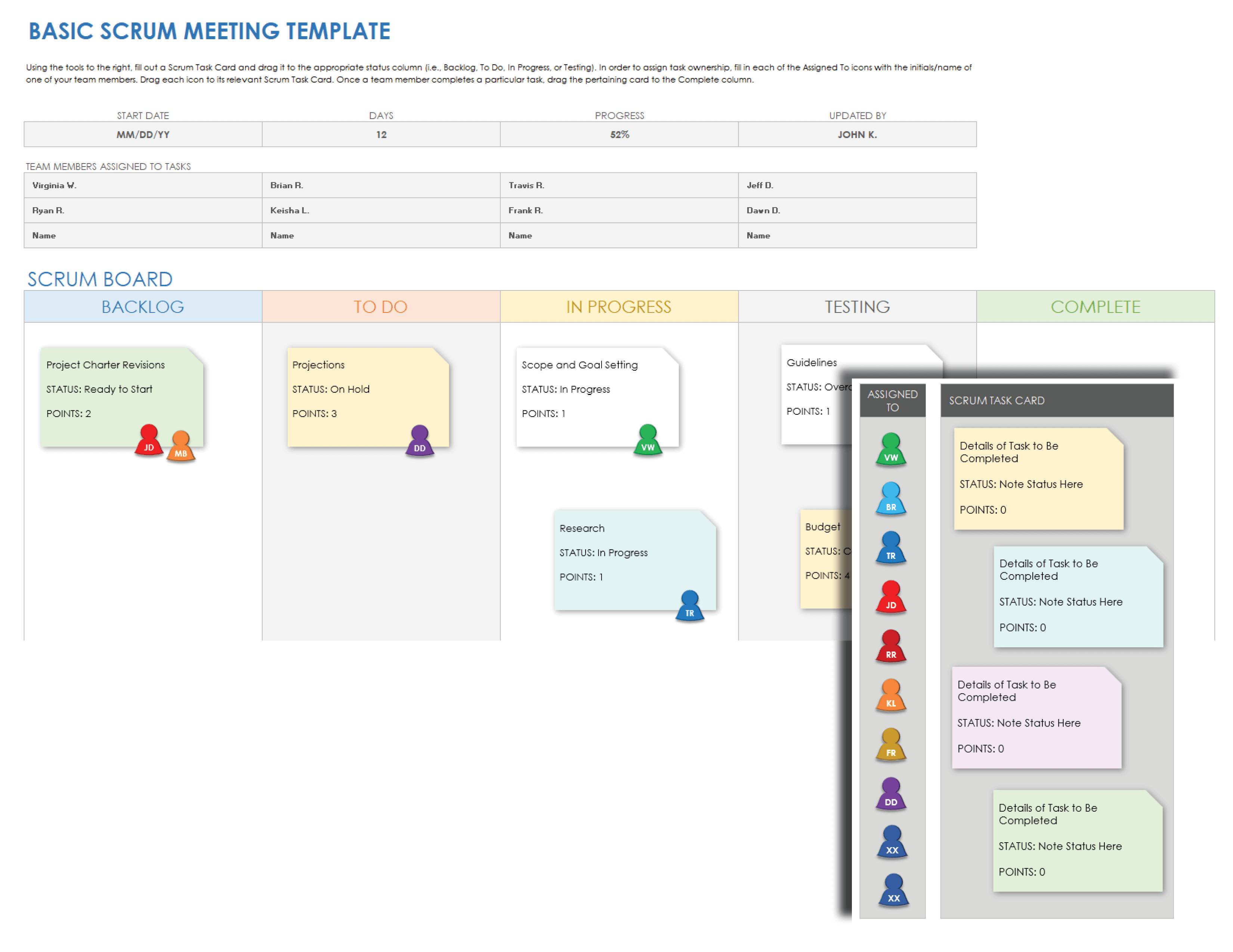 Basic Scrum Meeting Template