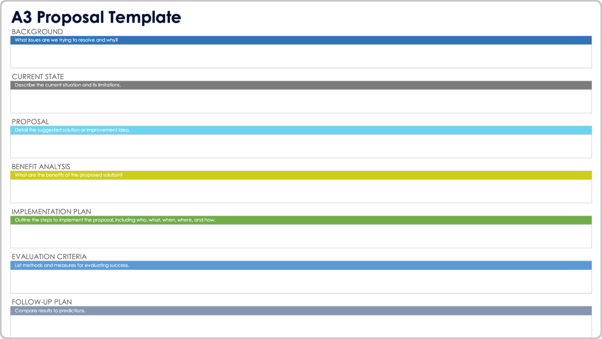 A3 Proposal Template