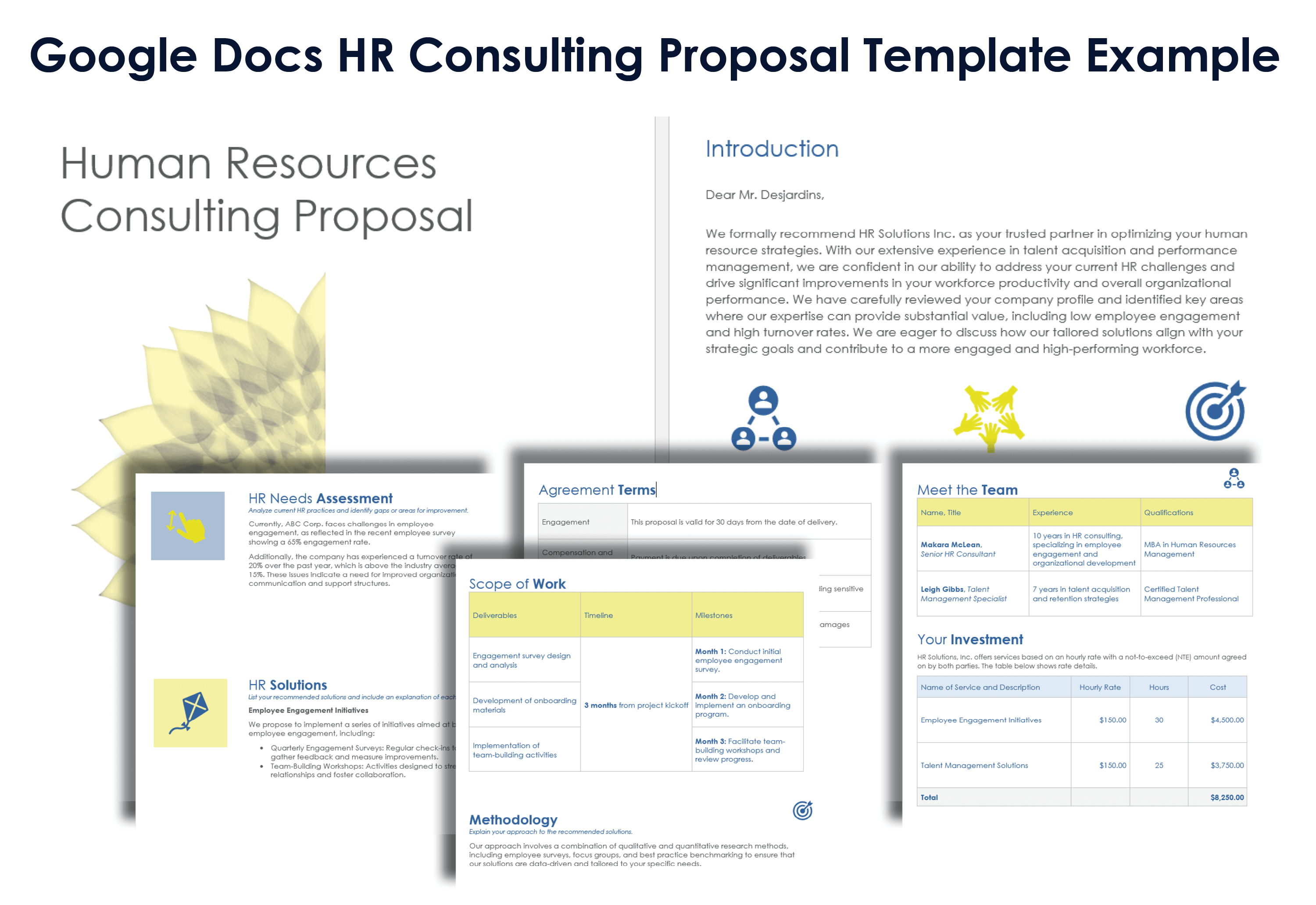 Google Docs HR Consulting Proposal Template Example