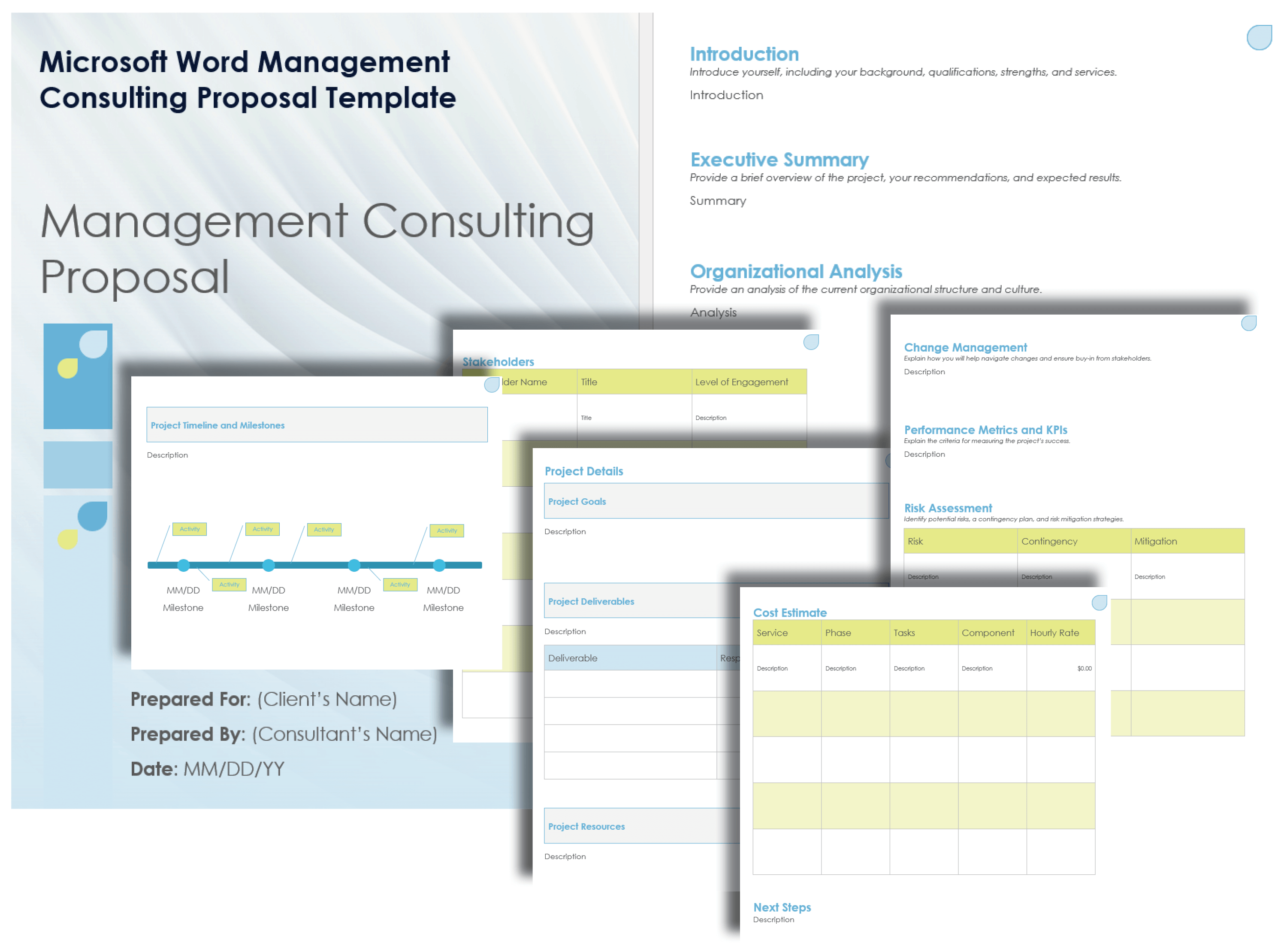 Microsoft Word Management Consulting Proposal Template