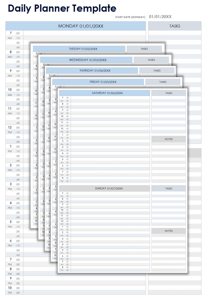 Daily Planner Template 0