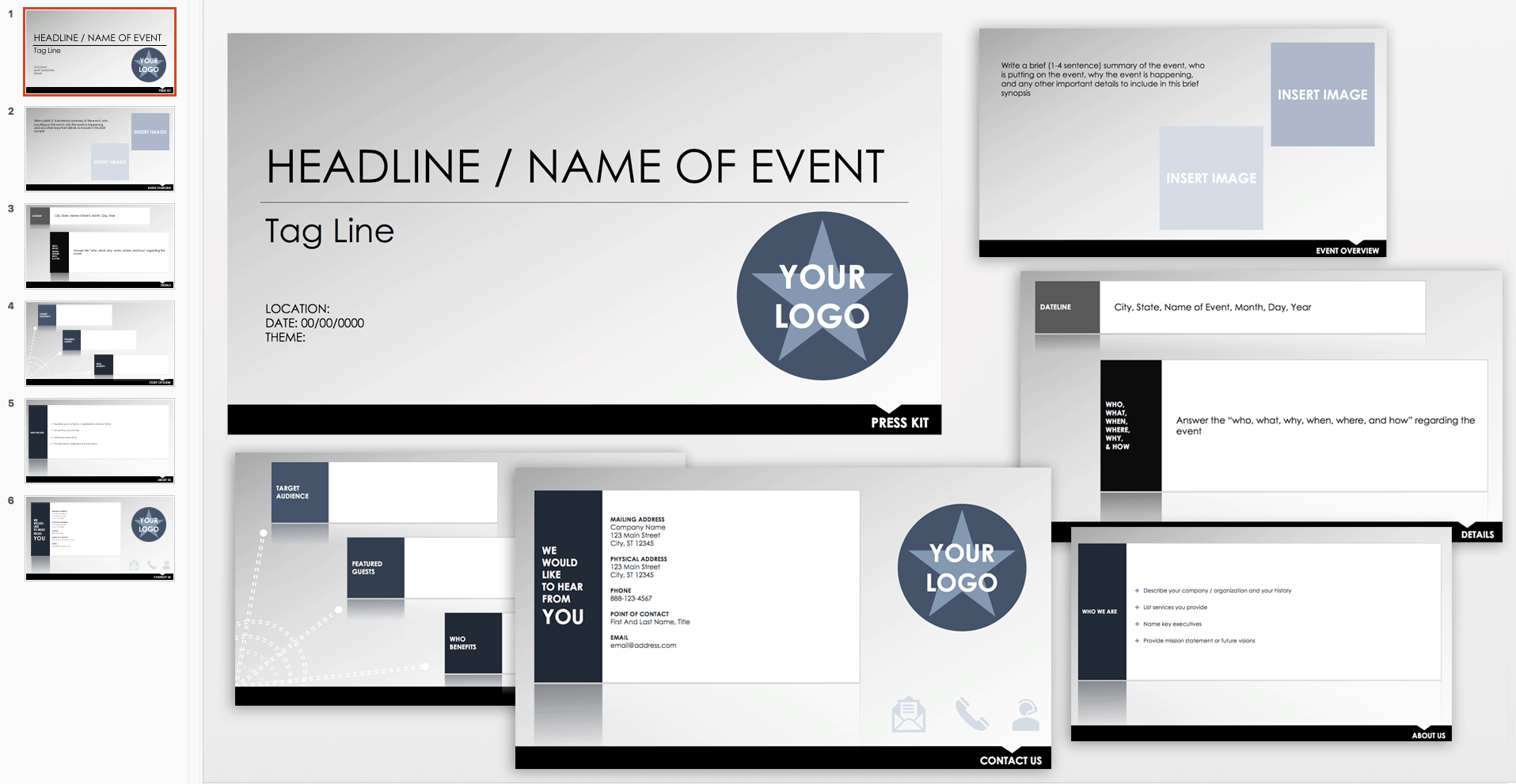 Free Event Press Kit Template