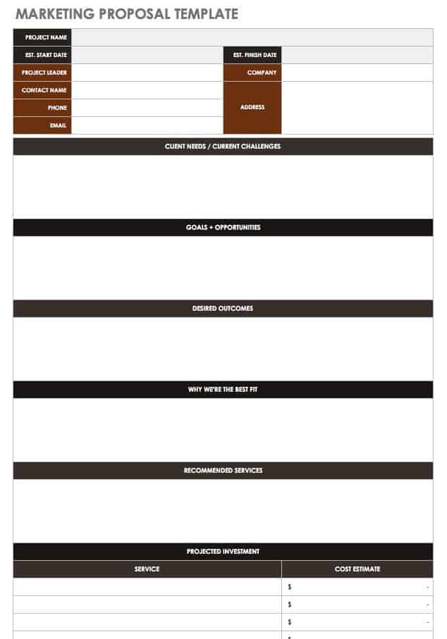 Marketing Proposal Template